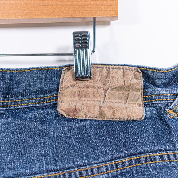 ENYCE Hip Hop Baggy Jeans 37 x 32 Y2K Embroidered Skater Wide Leg Streetwear - Picture 3 of 14